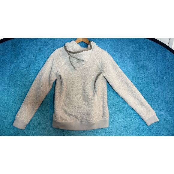 The North Face Women’s Full Zip Fleece Jacket Coat Size L Off White Polyester - Picture 13 of 15